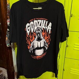 Black Godzilla Graphic T-Shirt